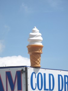 ice cream cone truck